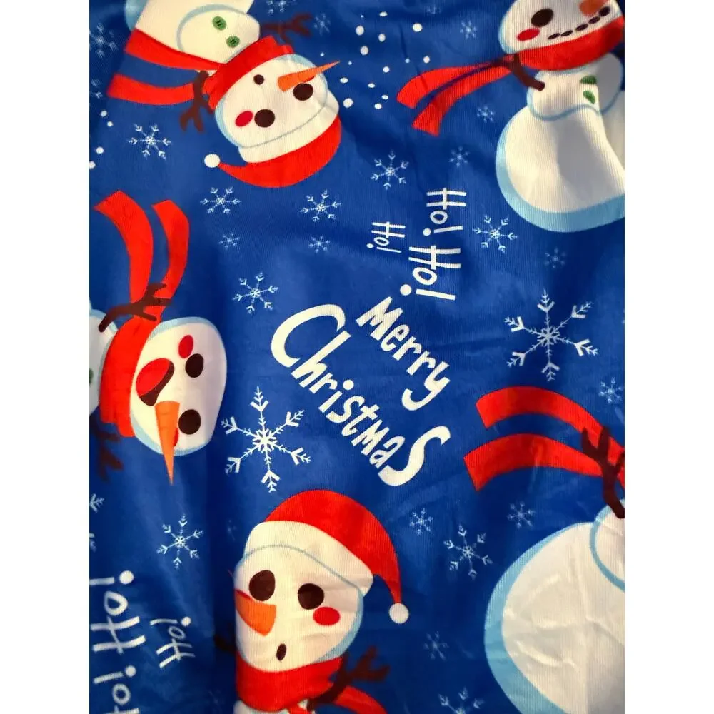 Silky Blue Snowman Christmas Dog Pajamas